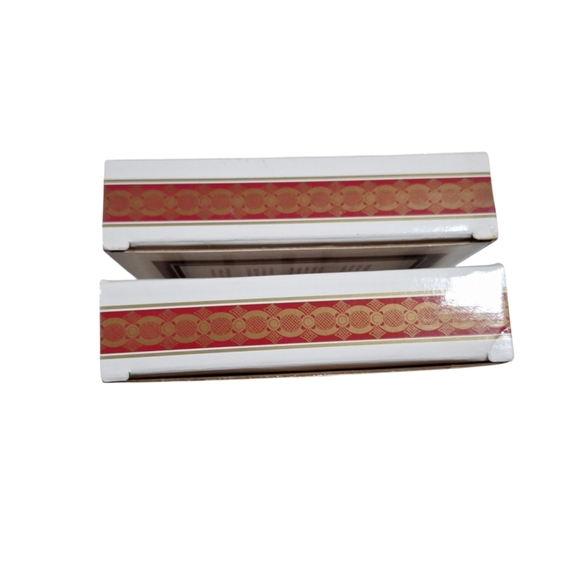 Vtg Avon 1876 Cape Cod Collection Ruby Red Glass Dessert Plates Set Of 4 NOB - Picture 5 of 10